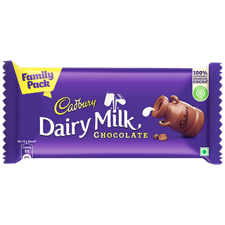 Cadbury Dairy Milk Chocolate Bar - Family Pack, 123 G