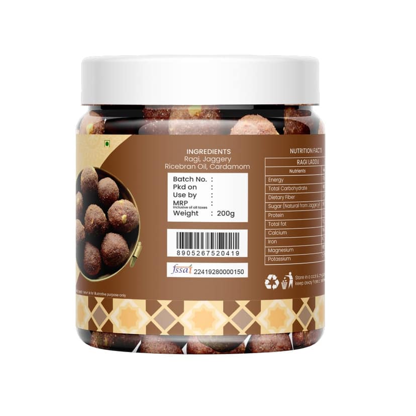 Khamis Millet Laddu Combo Offer– Pearl, Multi Millet & Ragi – 3-in-1 Immunity Boosting Sweets – No Refined Sugar – 100% Natural | Authentic Indian Sweet Treat | Healthy Indian Sweet by Khamis Healthy Foods-600g (pack of 2) view 3