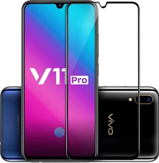 PLUGTECH Advanced Tempered Glass With Anti-Explosion 9H Hardness Edge-To-Edge Coverage Screen Guard for VIVO V11PRO
