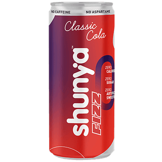 Shunya Fizz Classic Cola - Guilt-Free Soft Drink With Zero Sugar & No Preservatives, 300 Ml Can