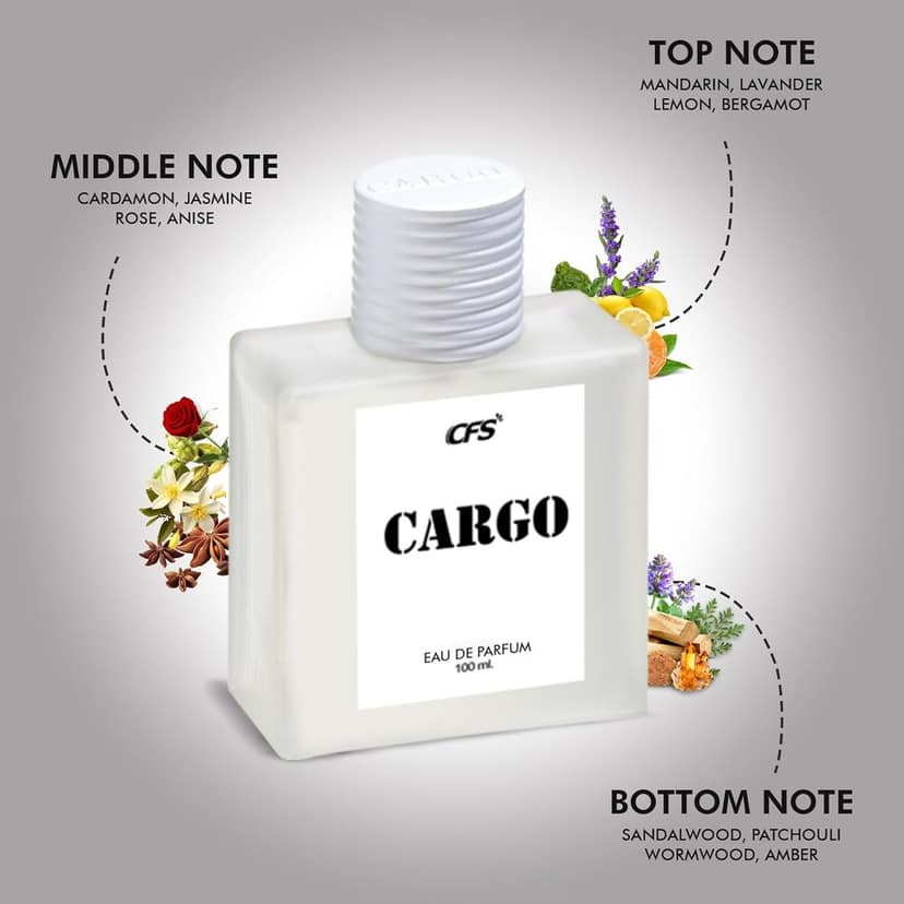 CFS Cargo White Eau De Parfum Long Lasting EDP for Men and Women 100ml | A Citurs Fresh Floral Elegance view 3