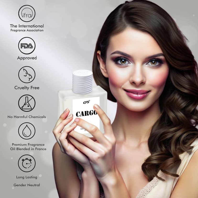 CFS Cargo White Eau De Parfum Long Lasting EDP for Men and Women 100ml | A Citurs Fresh Floral Elegance view 5