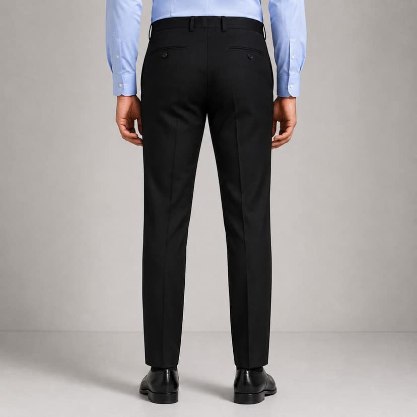 Akaya Apparels ComfortFit Black Cotton Blend Trousers view 2