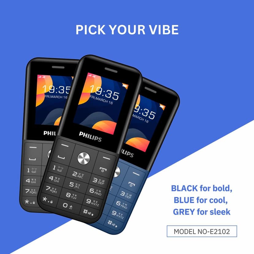 Philips E2102 Keypad Mobile Phone view 5