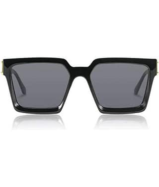 Kanny Devis - Black Rectangular Sunglasses ( Pack of 1 )