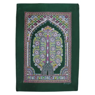 Garvi Gurjari (A Gujarat Govt Enterprise Handmade Rogan Painting - Green(GGCHRP06)