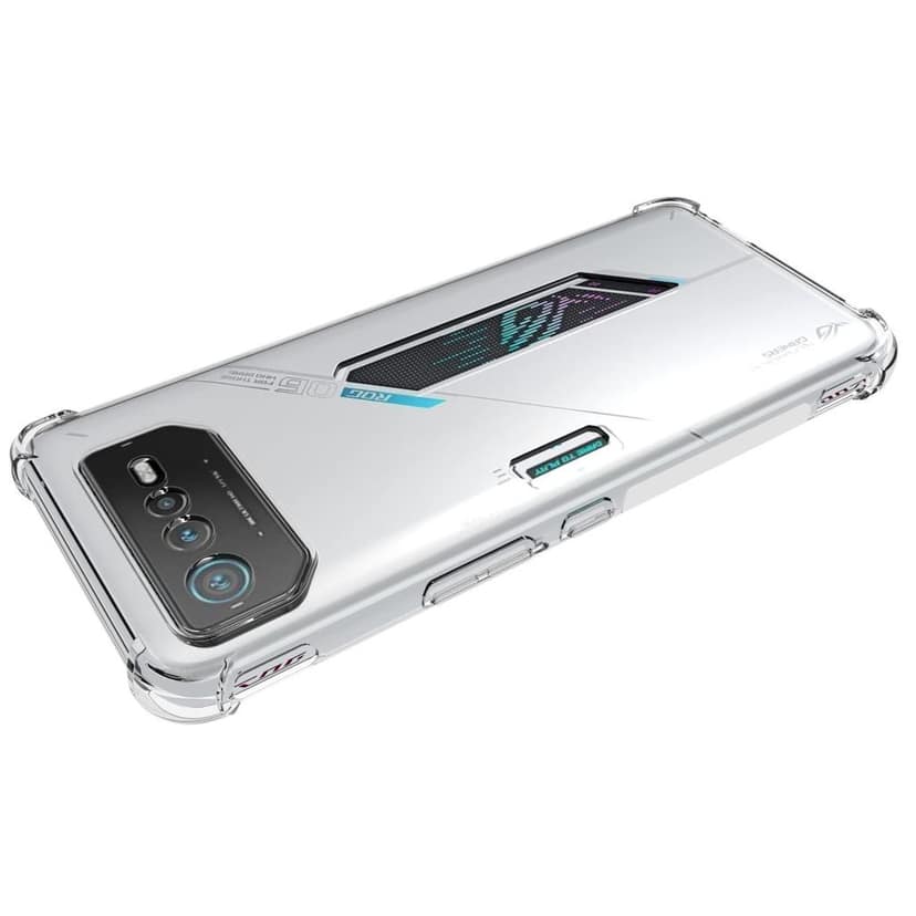 USTIYA Case for ASUS ROG Phone 6 Clear TPU Four Corners Protective Cover Transparent Soft funda view 4