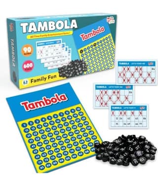 Little Berry Lotto Housie Board Game for Adults & Kids | Tambola Family Game with 600 Tickets | Housie Bingo Game for Party, Game Nights | Board Game for Adults | Deluxe Family Board Game | Family Game, Fun Game, Family Time
