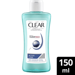 Clear Active Care Anti-Dandruff Nourishing Hair Oil - Nourishes Scalp & Hair, Powered By Cleartech, Rich In Vitamin E, 150 Ml
