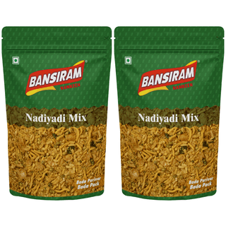 Bansiram Namkeen Nadiyadi Mix ( Pack of 2 X 400g) - 800gm.