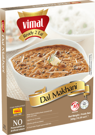 VIMAL Ready to Cook and EatDal Makhani Instant Mix Vegetarian with No Added Preservative and Colours - 300g Pack of 2