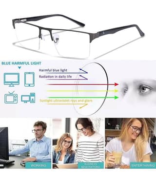 Redex Rectangle Half Rim Reading Glasses