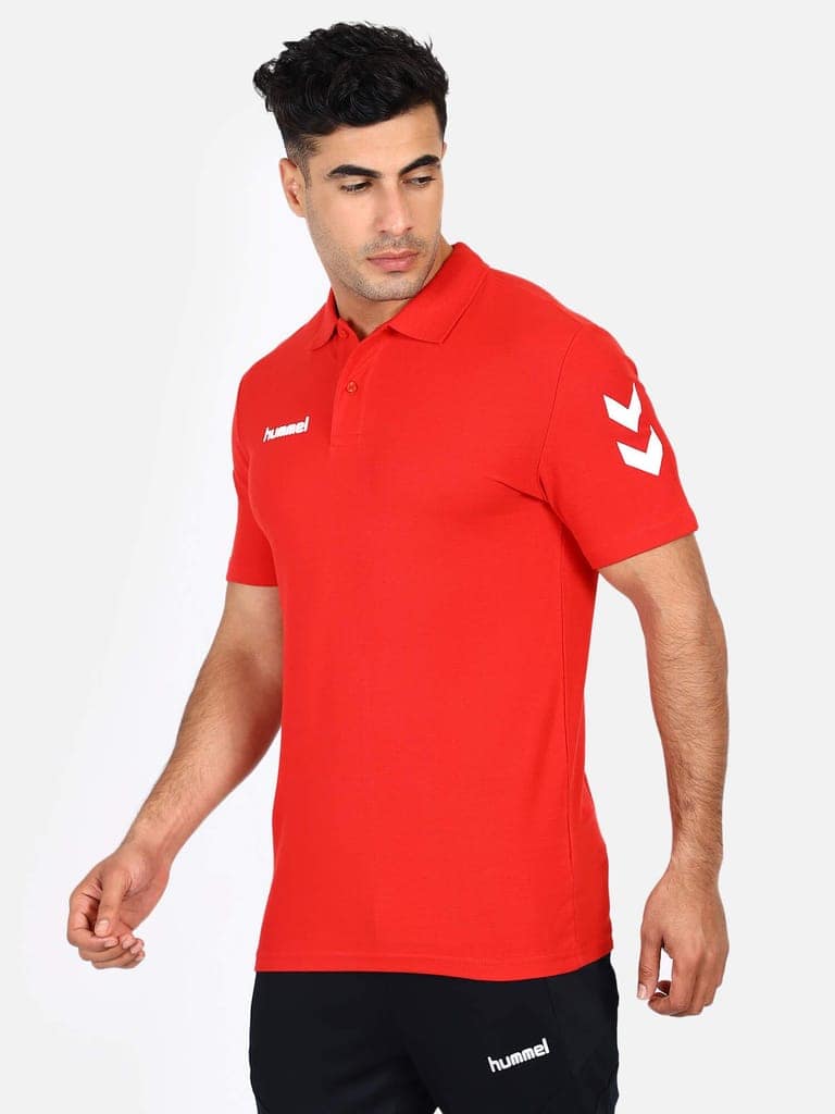 Go Cotton Polo Neck Cotton Rich Half Sleeve Solid Regular fit Cottonpoly T-shirt for Men Comfortable soft Breathable Fabric Stretchable for Everyday Use Ideal for Casual wear and officewear view 2