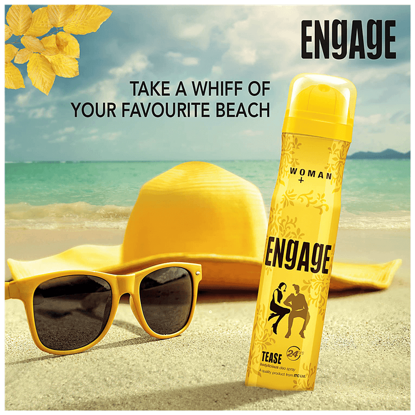 Engage Bodylicious Deodorant Spray - Tease, For Women, 150 Ml view 2