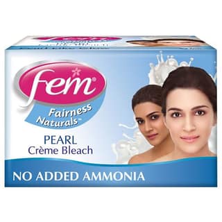 Fem Fairness Naturals Crème Bleach - Pearl, No Added Ammonia, 64 G