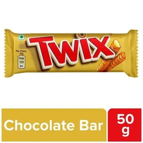 Twix Caramel Cookie Chocolate Bar, 50 gm