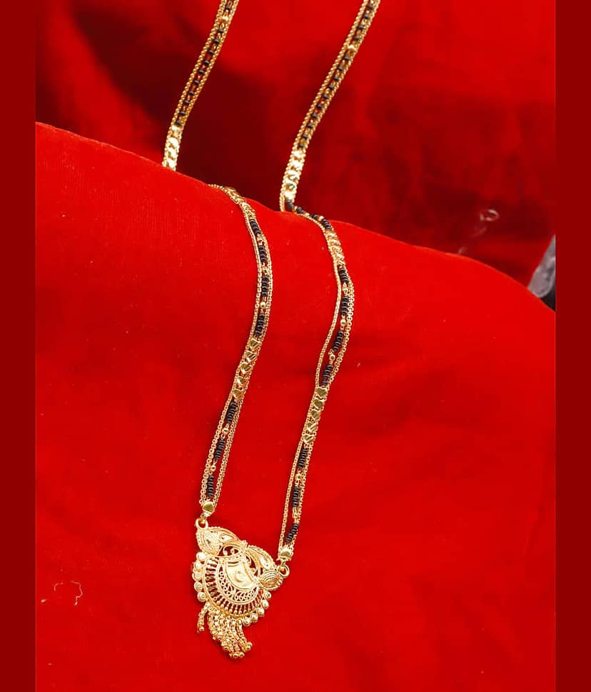 KRIMO Gold Plated Letest & Designer Mangalsutra For Women-100198 view 2