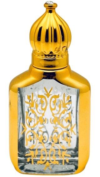 Mii Art 10ml Empty Decorative Attar Bottle – Gold Plated Glass Refillable Vial for Rose Water & Essential Oil Blends (pack of 1 pcs)