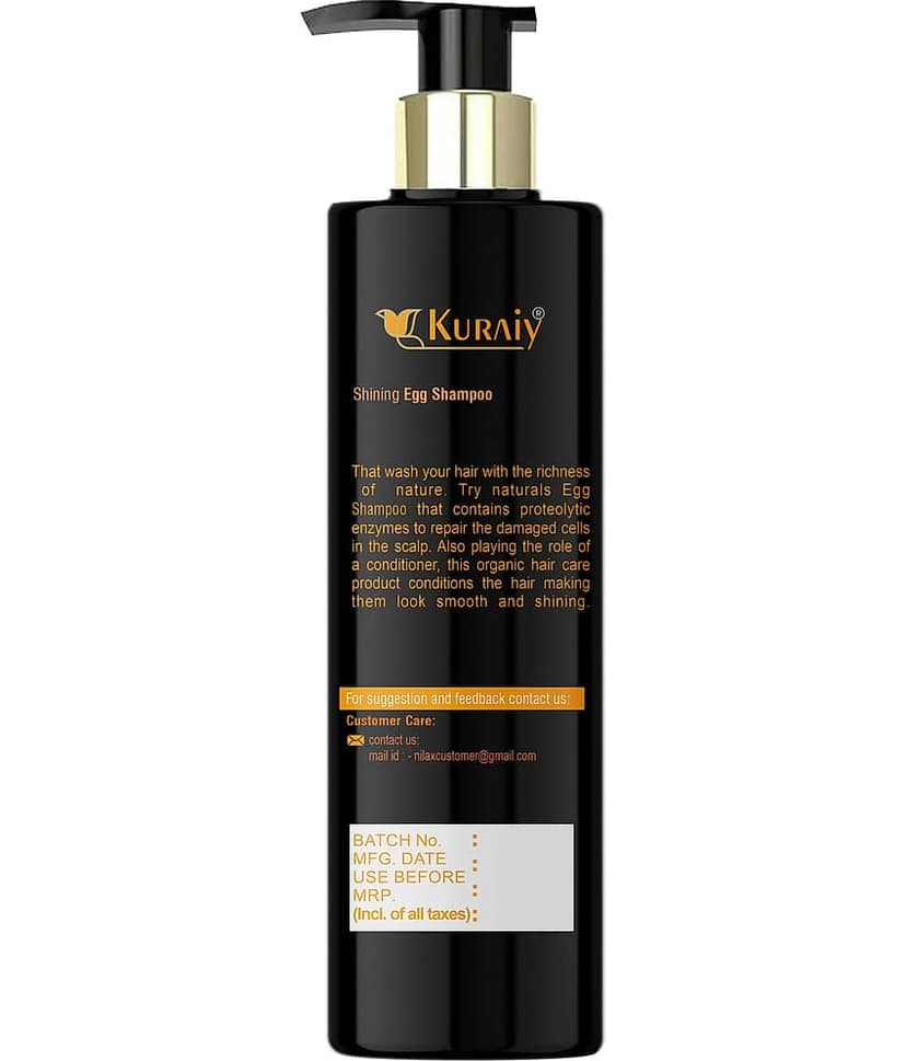 KURAIY EGGPROTEIN SHAMPOO FOR SMOOTH & SHINY HAIR 200ML view 2