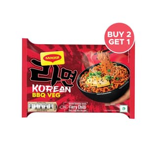 Maggi Korean BBQ Veg Instant Noodles - Buy 2 Get 1 Free