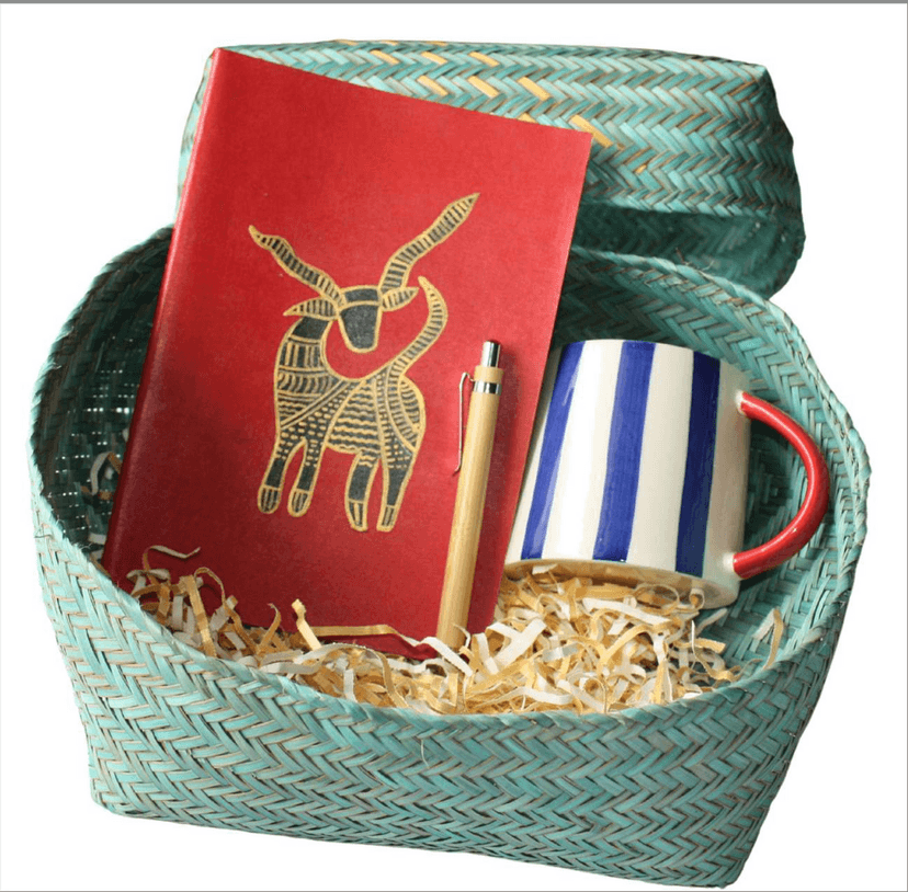 Srjana Quick Office Organiser Kit Handcrafted Gift Set [5 pc]