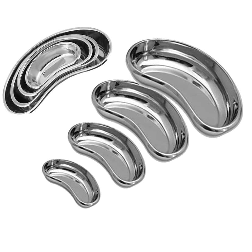 Fairbizps Stainless Steel Kidney Tray Set - 6" (150 mm), 8" (200 mm), 10" (250 mm), 12" (300 mm) (Set of 4 Pcs)