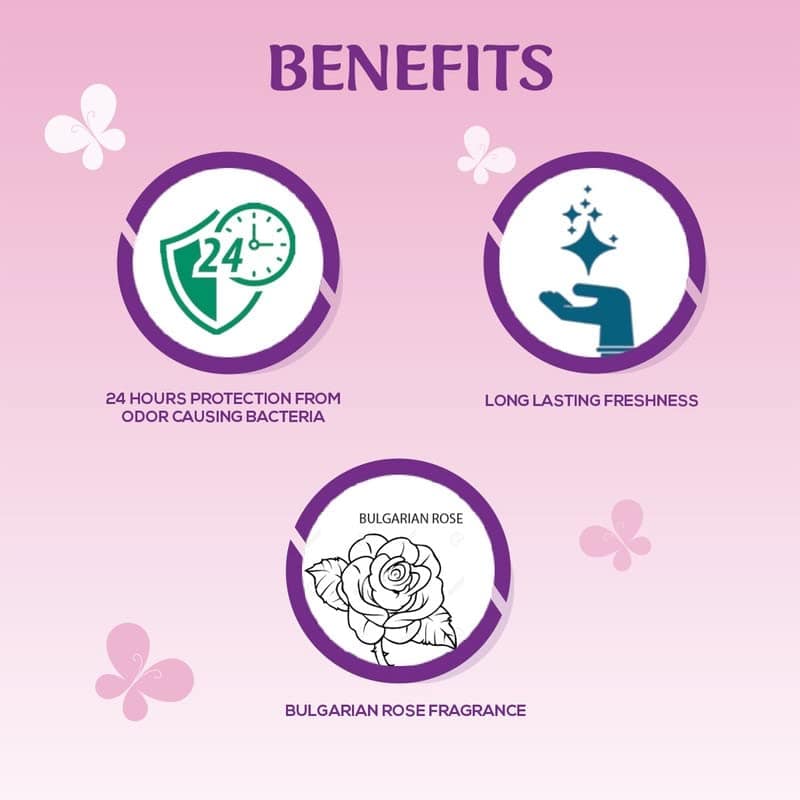 Spinz Exotic Perfumed Deo for Women, with Bulgarian Rose Fragrance for Long Lasting Freshness and 24 Hours Protection, 200ml A long-lasting perfume deo for women 24-Hour Sweat and Body Odour Protection (Pack of 2) view 2