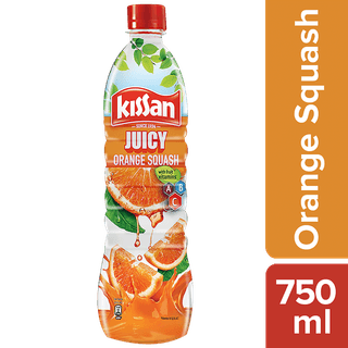 Kissan Juicy Orange Squash, 750 Ml Bottle