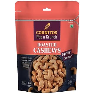 Cornitos Lightly Salted Roasted Cashews, 200 G Pouch