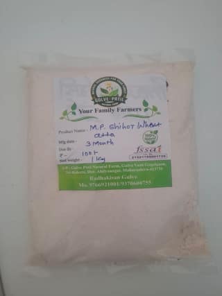 Gulve Patil Natural Farm M.P. Shihor Wheat Atta (1kg) | Farm Fresh | Everyday Cooking