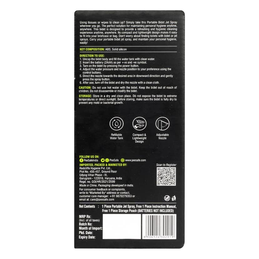 Pee Safe Portable Jet Spray view 2