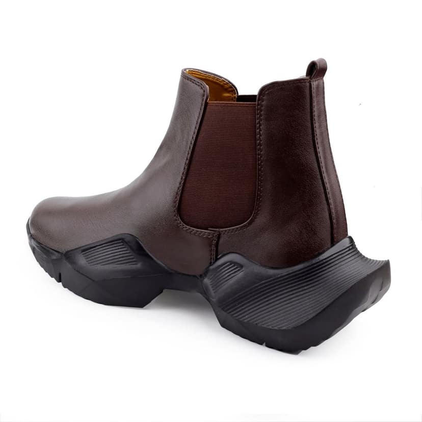Bxxy's Faux Leather Comfort Wear Premium Chelsea Boots for Men view 5