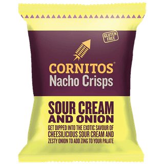 Cornitos Nacho Chips - Cheesy Sour Cream & Onion, 150 G