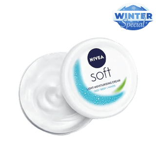 Nivea Soft Light Moisturizer - With Vitamin E & Jojoba Oil, For Face, Hand & Body, Instant Hydration, Non-Greasy Cream, 50 Ml