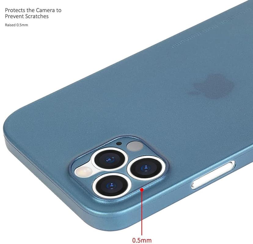 Memumi Slim Series Ultra Thin 0.3mm Back Cover for Apple iPhone 12 Pro - Metalic (6.1") view 5