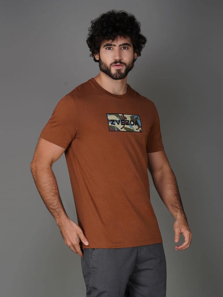 Zvezda Original Men's Cotton Jersey Tee - Euro Fit-Brown