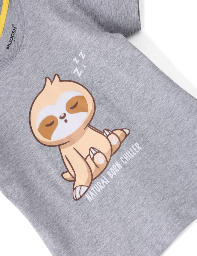Boys T shirt Cotton Grey Heather Mélange Born Chiller view 2
