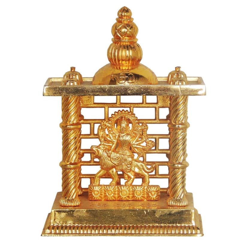 Aluminium Durga Ji Idol Statue for Navratri Pooja & Spiritual Home Decor, Height : 5.5 Inch (ASMAS165 B) view 2