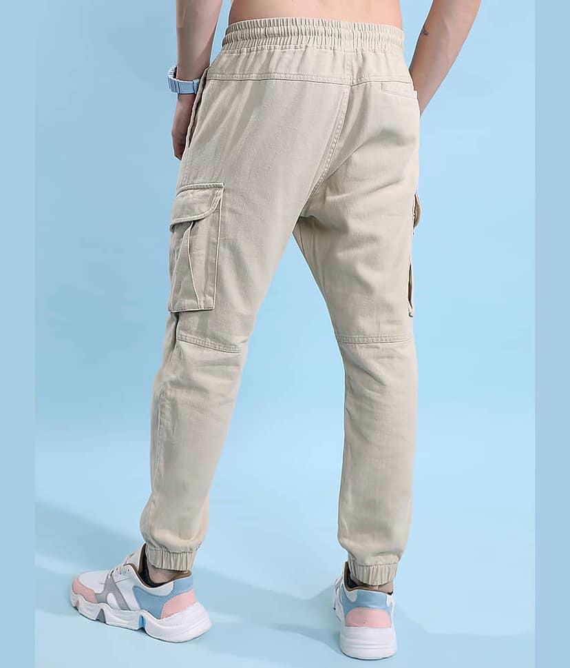 Highlander Relax Flat Men's Cargos - Beige ( Pack of 1 ) view 3