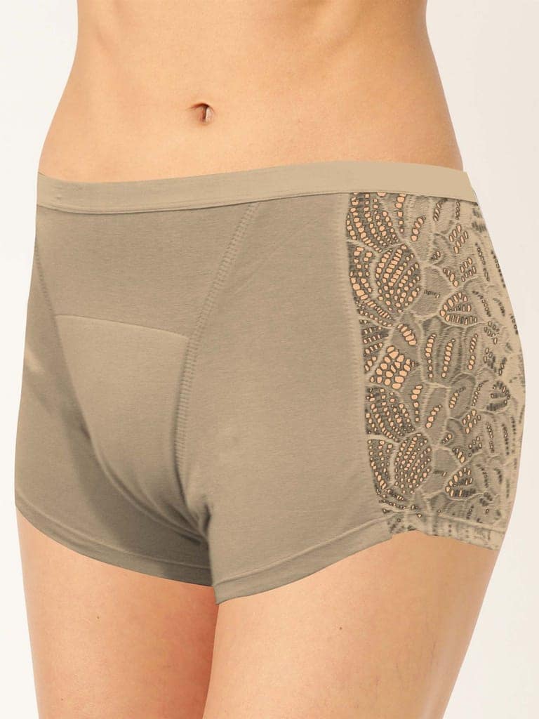 Women Boyshorts Lenzing Modal Lace Period Underwear view 3