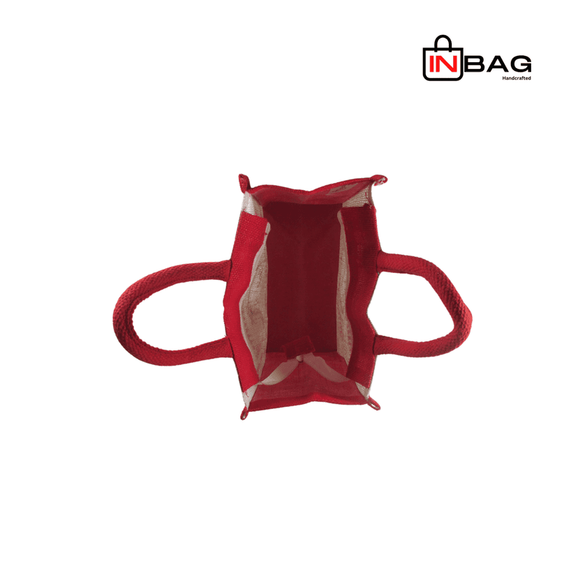 Inbag Jute Bag (Adivasi) for Lunch Box, Go Green MultiPurpose Jute Bag for Office/College/School/Tiffin/Shopping/Grocery Bag, Eco-Friendly Bag For Men, Women and Kids view 3