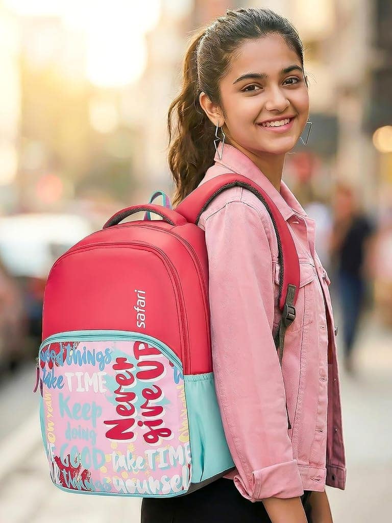 Drip School Bag For Girls, Capacity - 36L, 2 Compartments Backpack For kids view 2