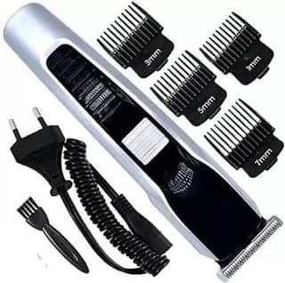 AT-538 Cordless Hair and Beard Trimmer, 4 Guide Combs, USB Charging Cable