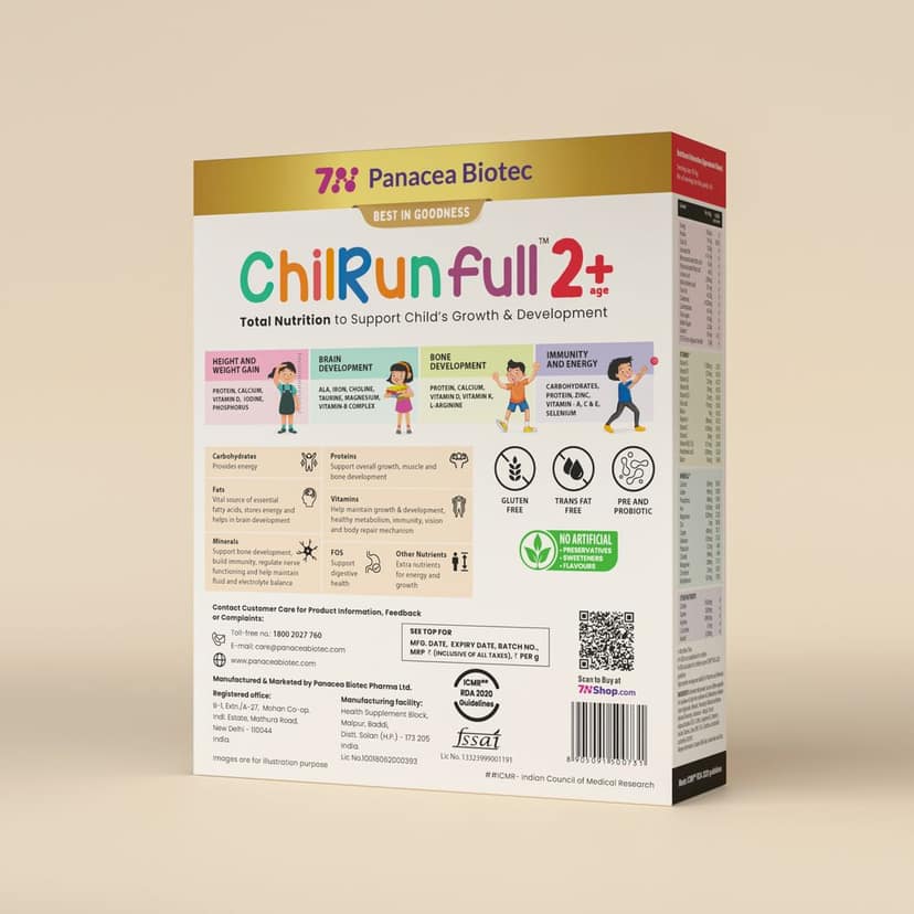 ChilRun Full 2+, Health and Nutrition Drink, Mango, 200g, Box. Total Nutrition For Children’s Growth, Supports Weight & Height Gain, Immune Function & Brain Development. view 2