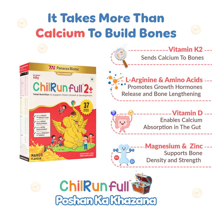 ChilRun Full 2+, Health and Nutrition Drink, Mango, 200g, Box. Total Nutrition For Children’s Growth, Supports Weight & Height Gain, Immune Function & Brain Development. view 5