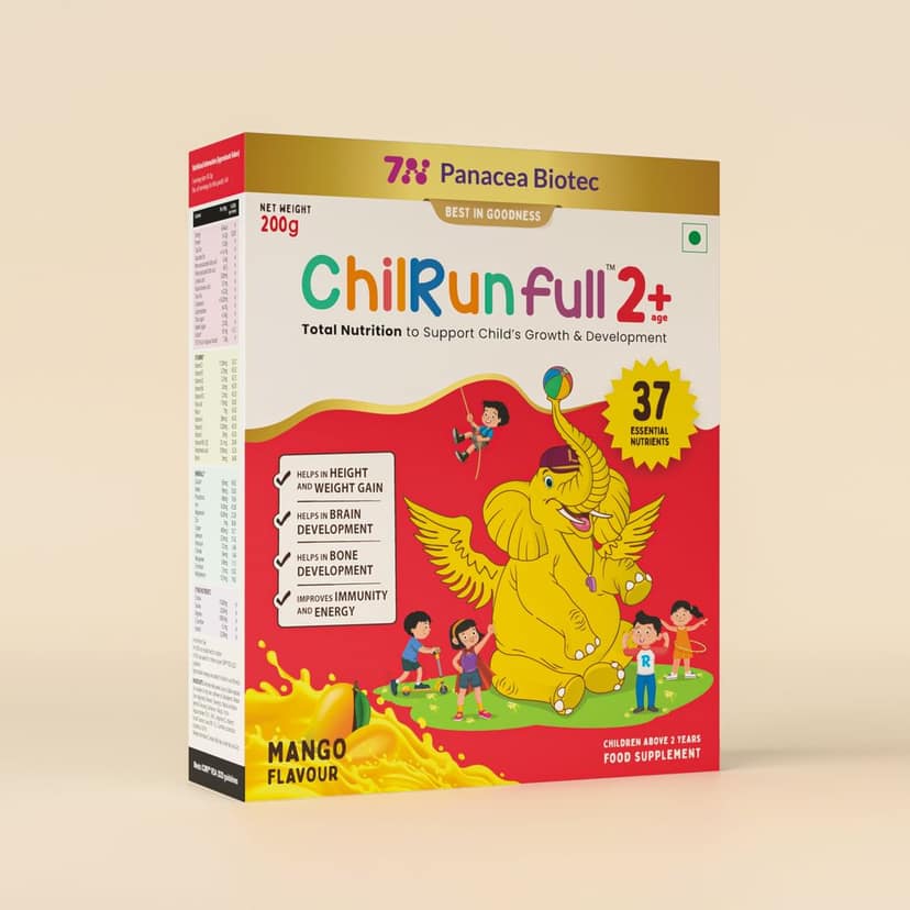 ChilRun Full 2+, Health and Nutrition Drink, Mango, 200g, Box. Total Nutrition For Children’s Growth, Supports Weight & Height Gain, Immune Function & Brain Development. view 8