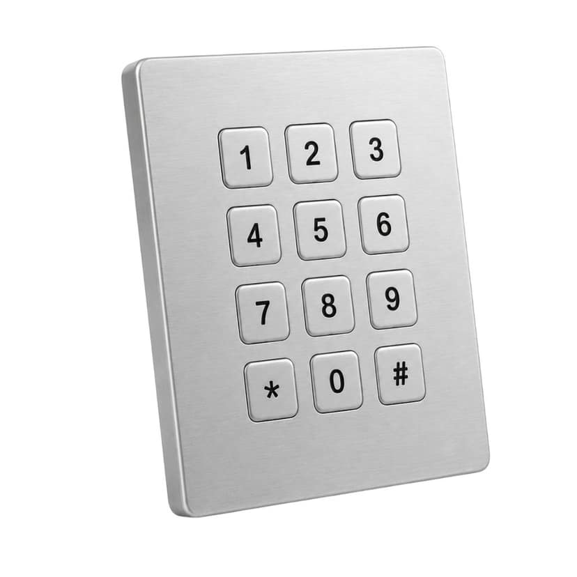 Linepro 4x3 Stainless Steel Industrial Metal Keypad | Model LP 2319 view 3