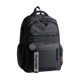 15.6 Inch Laptop Backpack for Men & Women, Water-Resistant Casual School College Office Travel Backpack, Multi-Compartment Lightweight Book Bag with Front Zipper Pocket & Side Bottle Holders