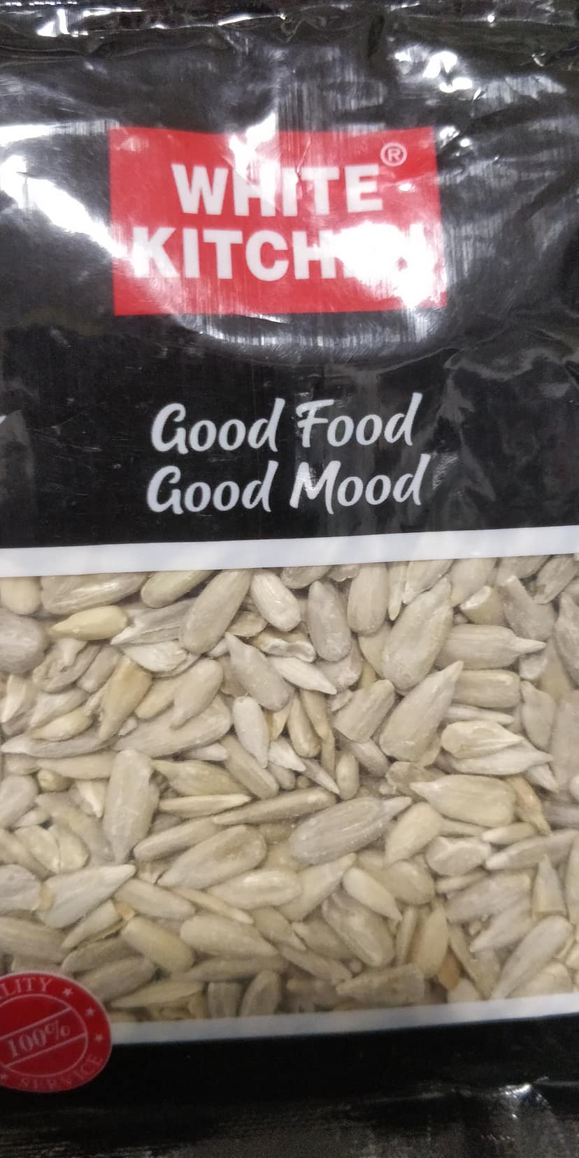 White Kitchen Good food sunflower seeds