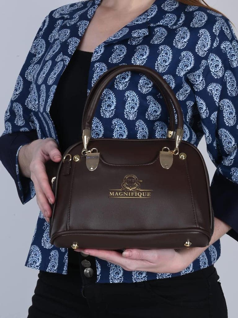 Magnifique Women's Hand/Sling/Side Bag/purse Polyurethane Western (Black) view 3